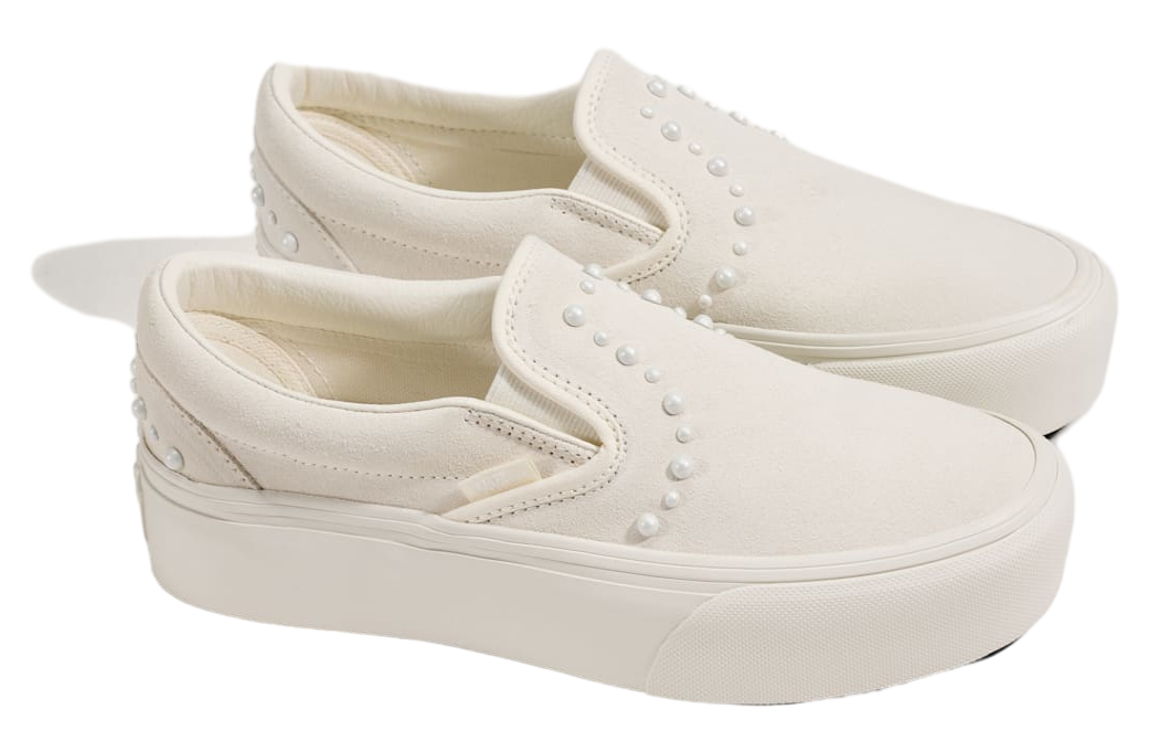 Vans Classic Slip-On Platform Marshmallow White / Gum
