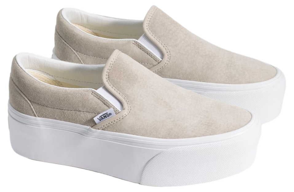 Vans Classic Slip-On Platform Oatmeal Beige