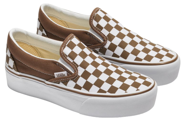 Vans Classic Slip-On Platform WMNS Checkerboard Sepia / Gum