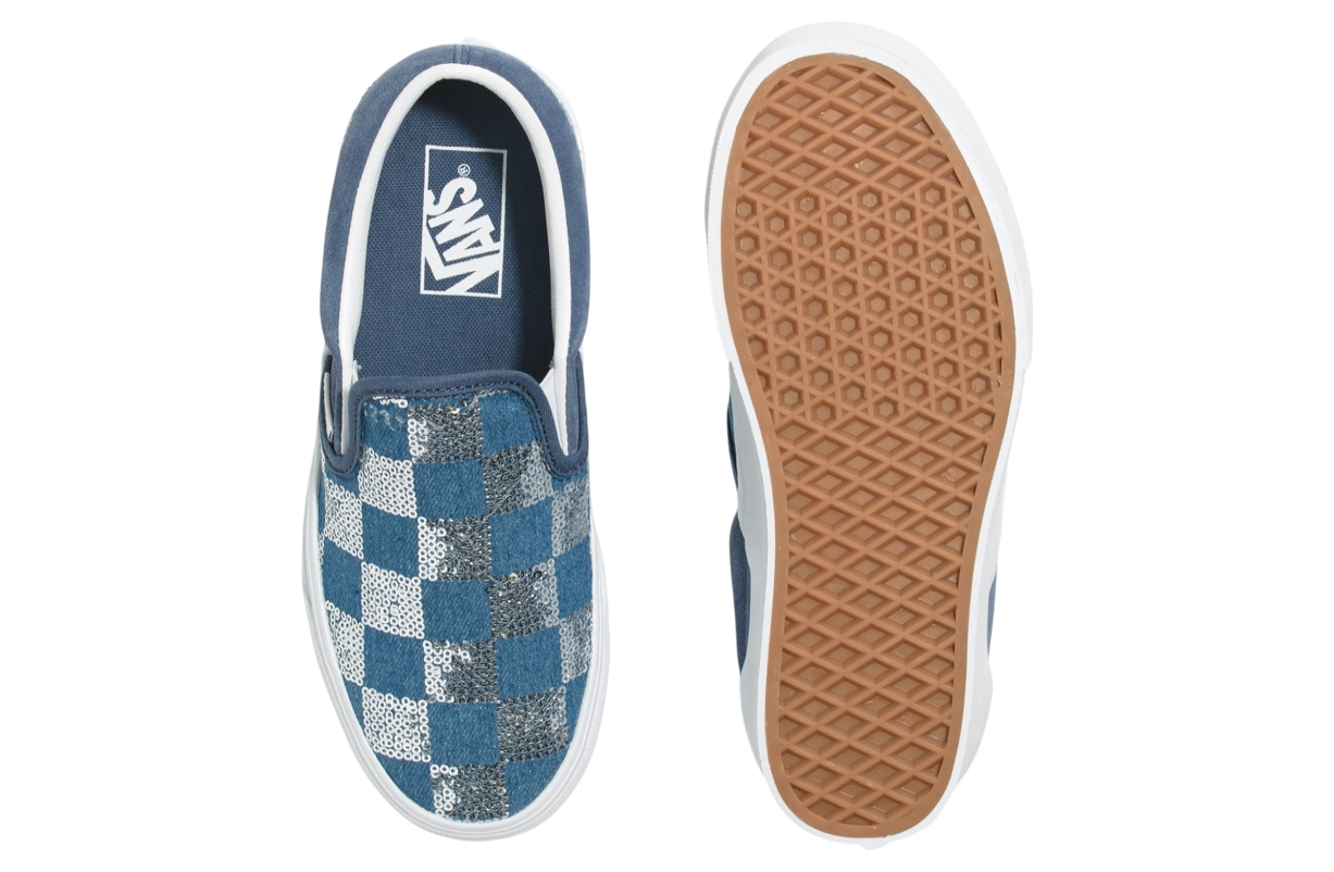 Vans Classic Slip-On Stackform WMNS Glimmer Check Vintage Indigo