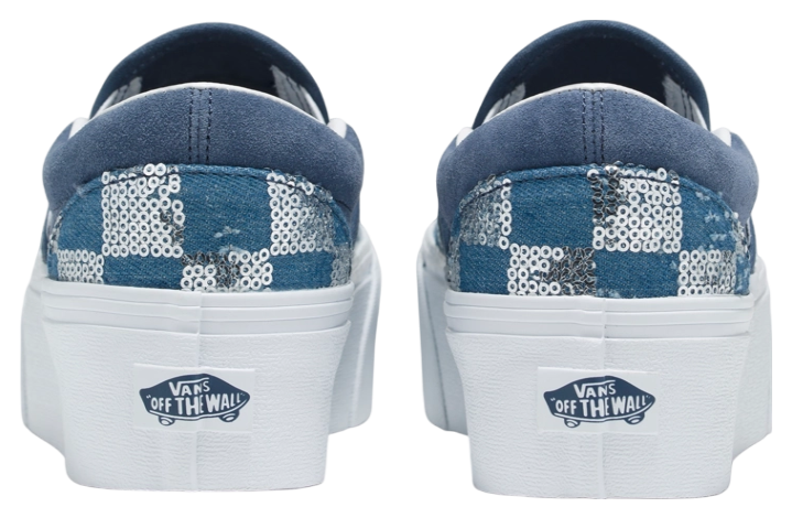 Vans Classic Slip-On Stackform WMNS Glimmer Check Vintage Indigo