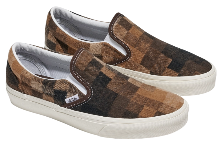 Vans Classic Slip-On Sweater Check Brown