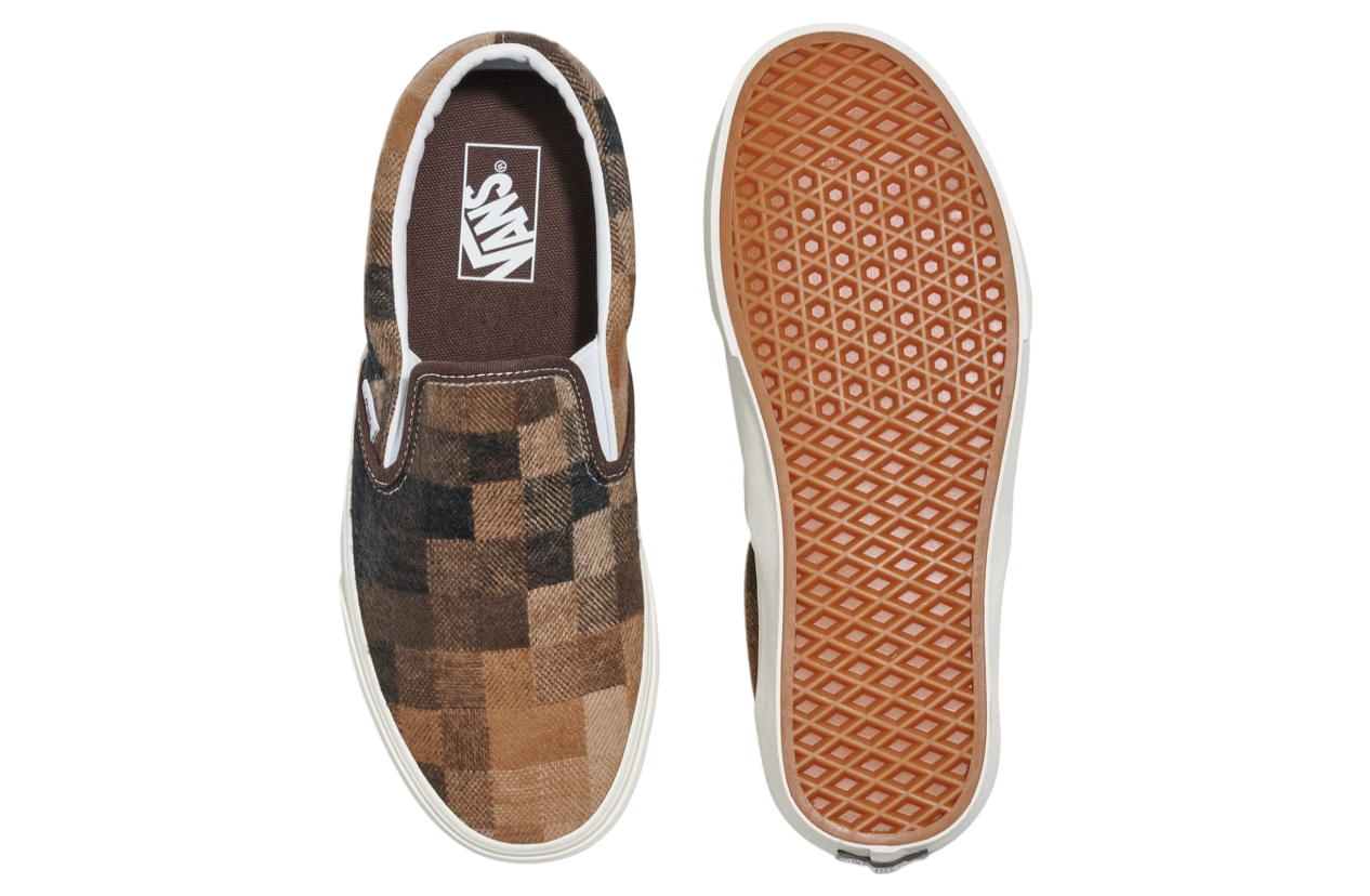 Vans Classic Slip-On Sweater Check Brown