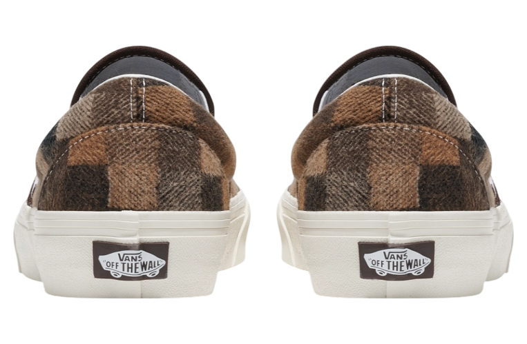 Vans Classic Slip-On Sweater Check Brown