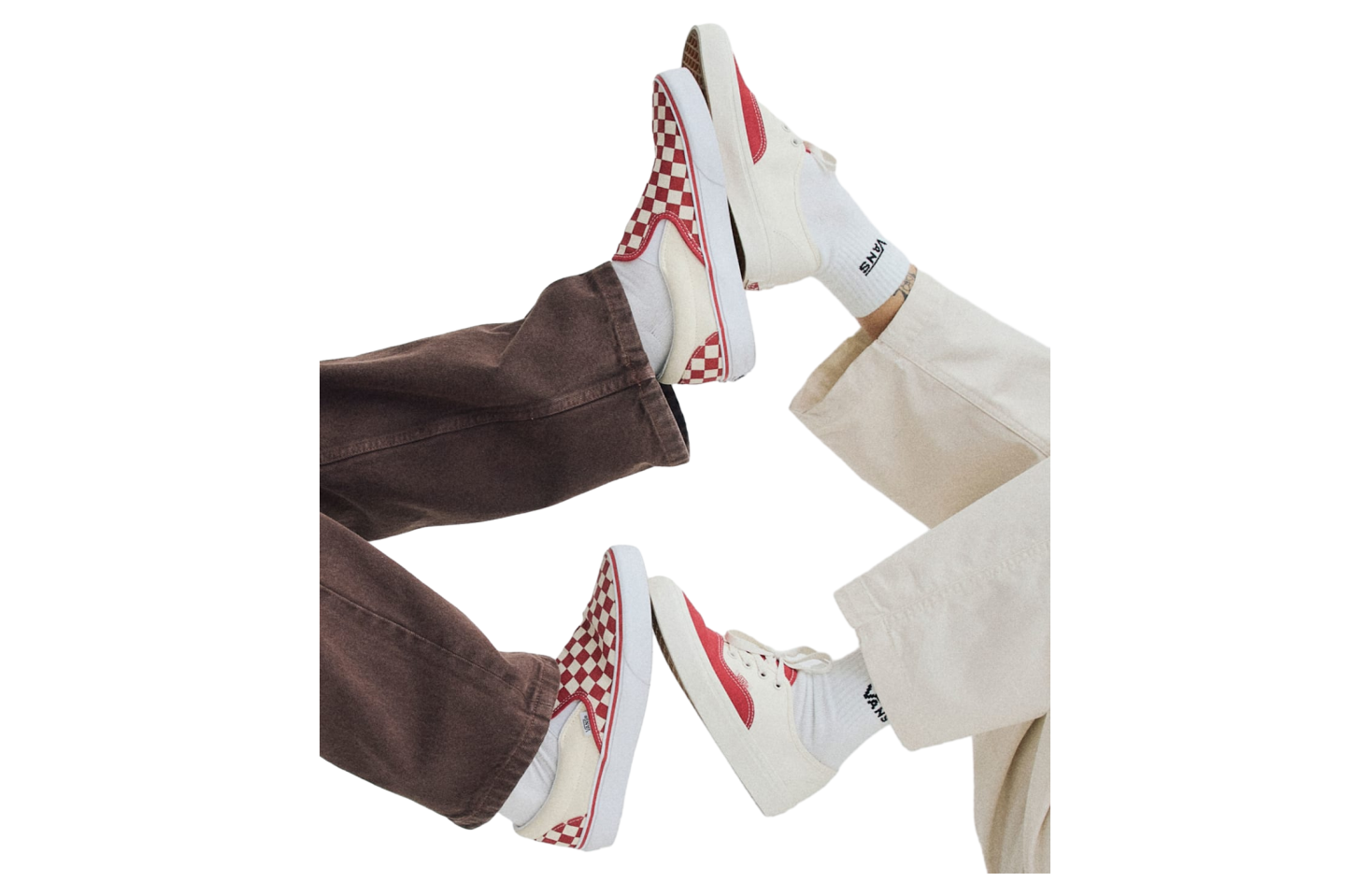 Vans Game Day Classic Slip-On Checkerboard Checkerboard Crimson Red / True White