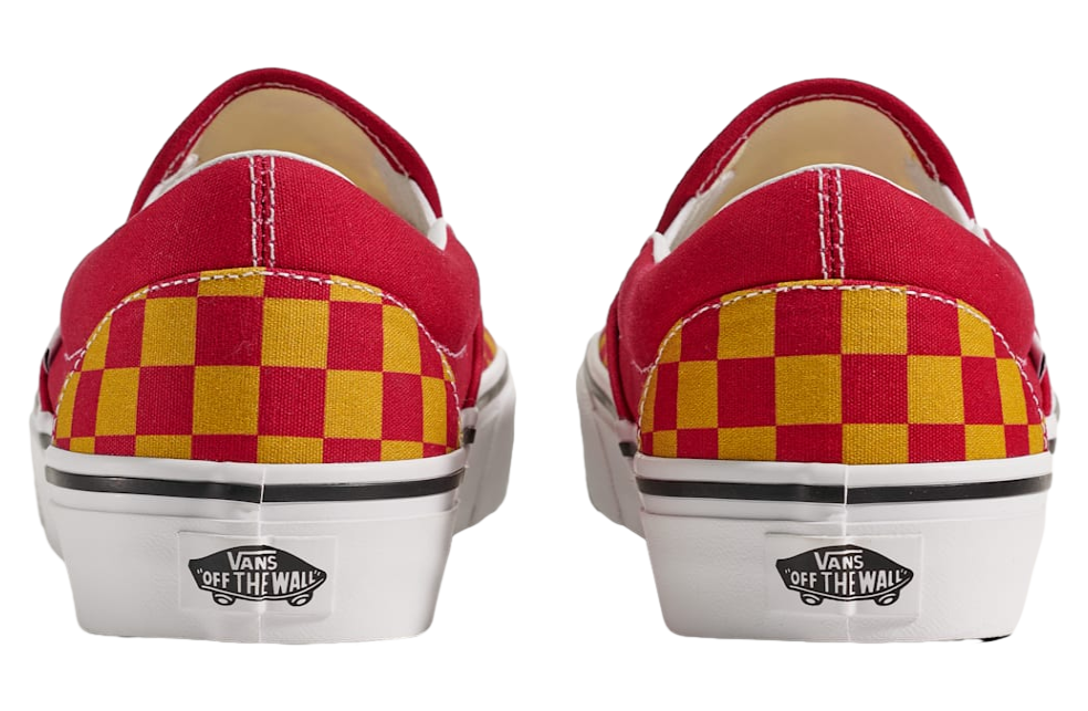 Vans Game Day Classic Slip-On Checkerboard Checkerboard Red / Gold
