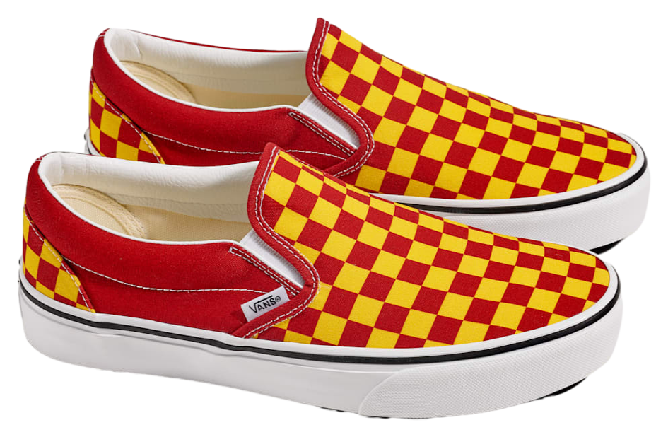 Vans Game Day Classic Slip-On Checkerboard Checkerboard Yellow / Red