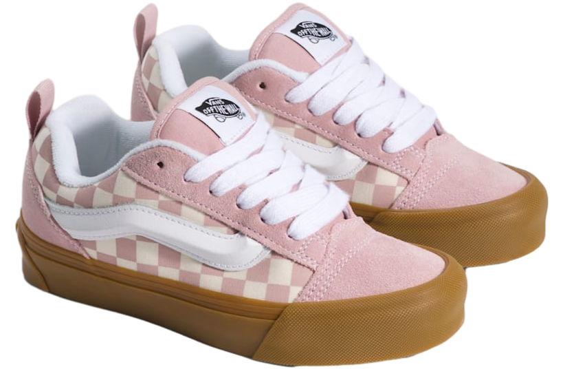 Vans Knu Skool Gum Checkerboard Misty Mauve Pink