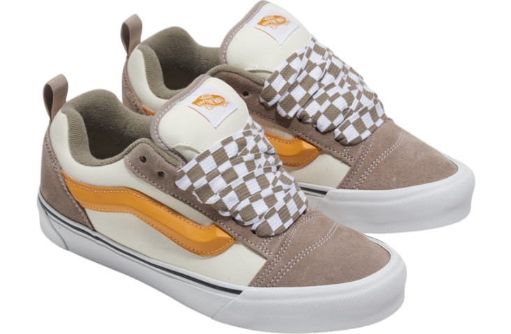 Vans Knu Skool Mega Check Gray / Marshmallow