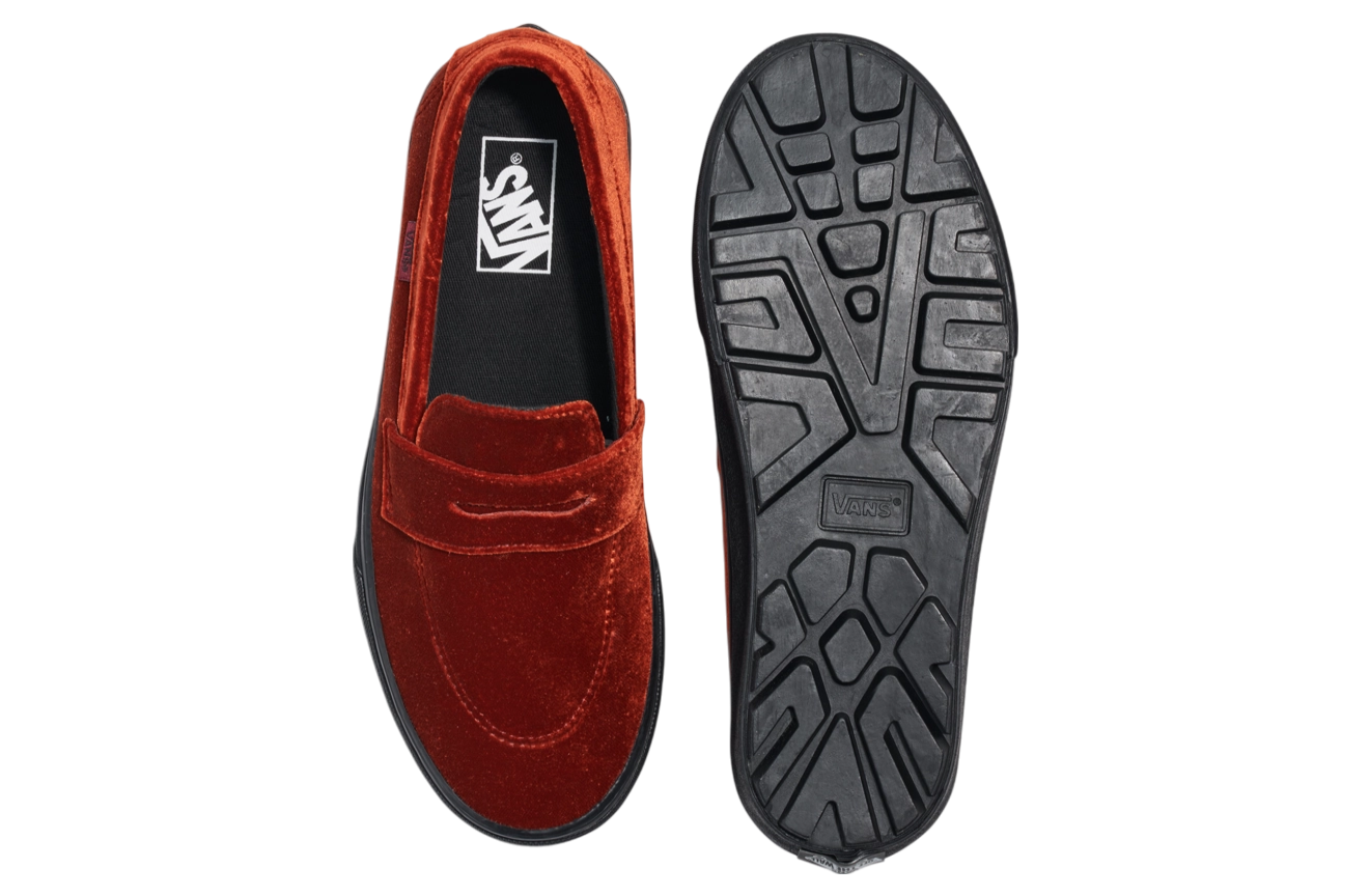 Vans Loafer Velvet Port Red