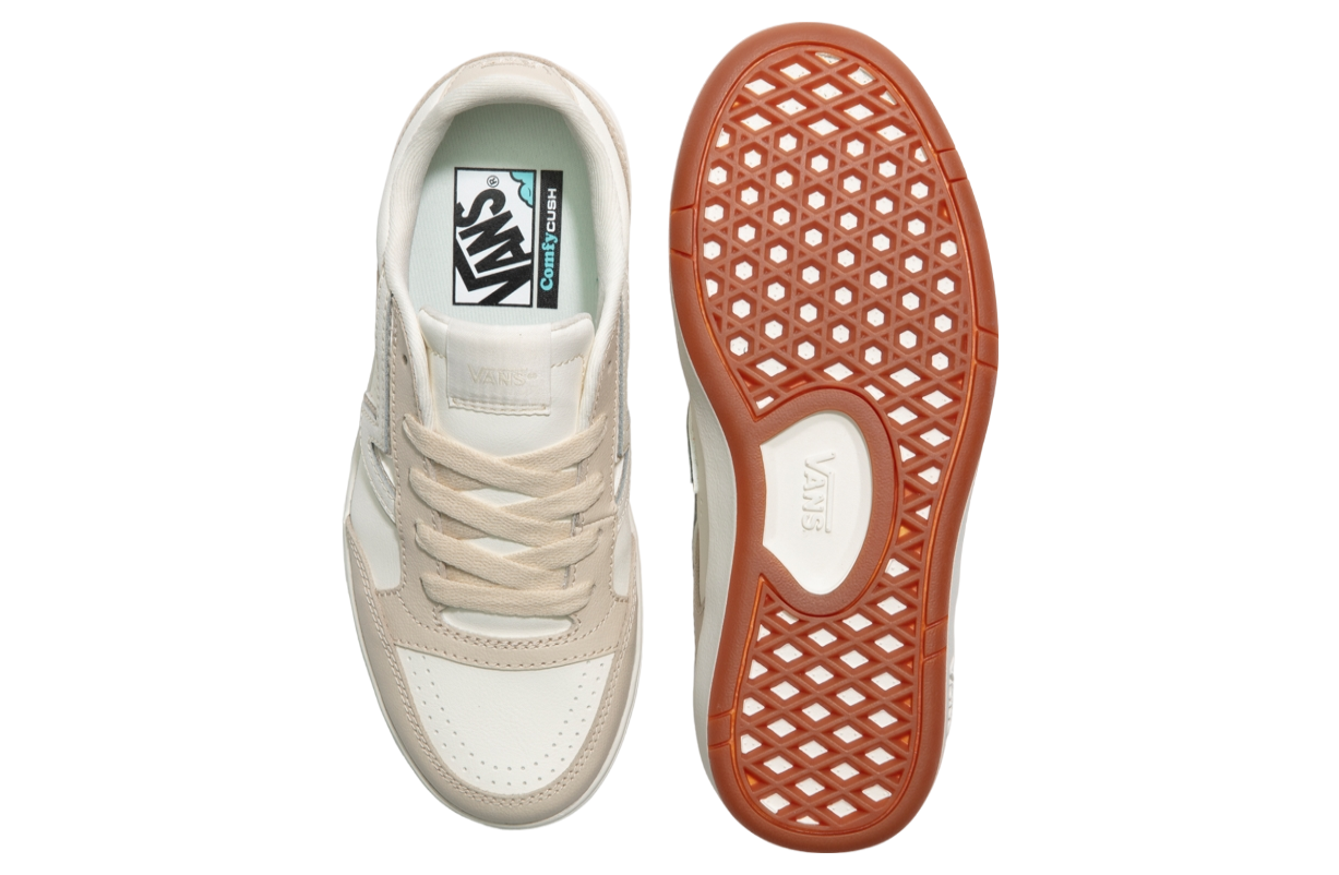 Vans Lowland Comfycush Leather Marshmallow White / True White