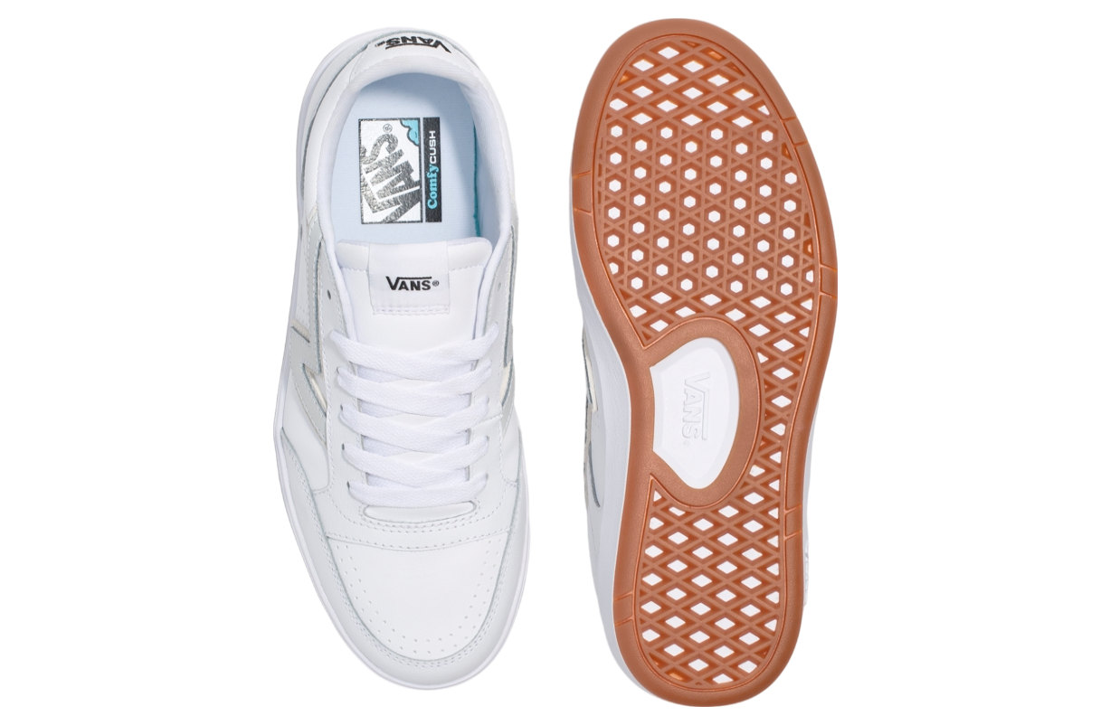 Vans Lowland Comfycush Leather True White / Dawn Blue