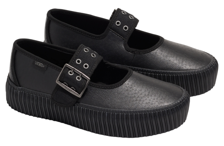 Vans Mary Jane Creeper Grunge Core Black Leather