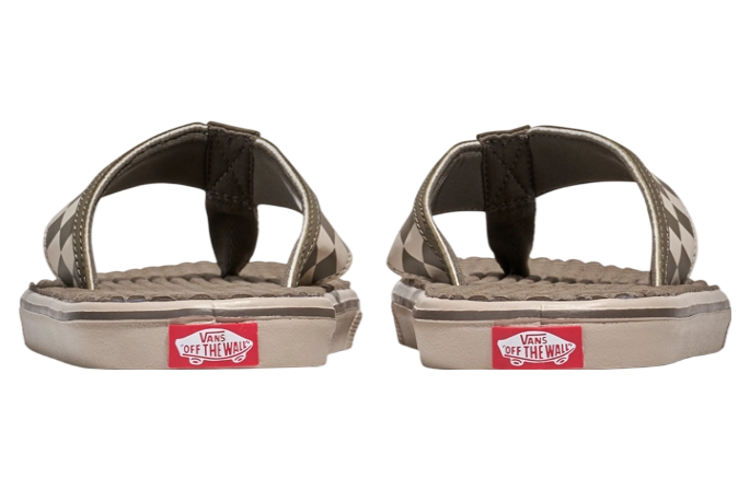 Vans Mte La Costa Checkerboard Lite Sandal Bungee Cord Brown