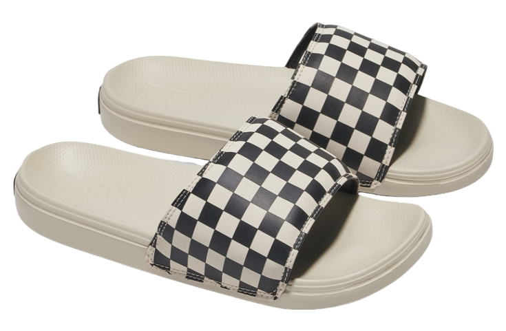 Vans Mte La Costa Slide-on Checkerboard Sandal Rainy Day