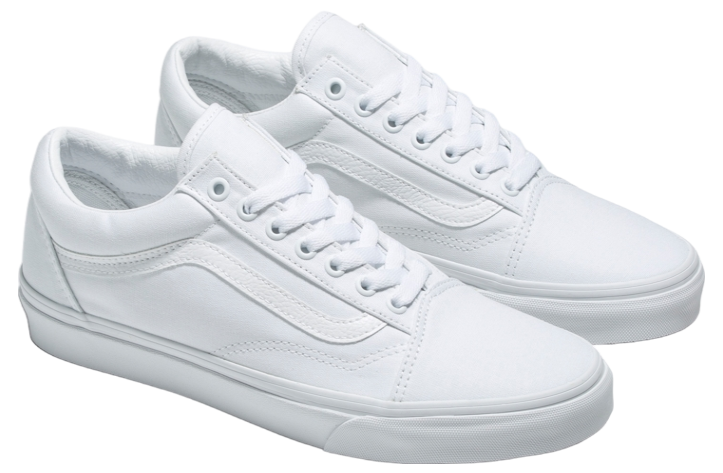 Vans Youth Old Skool Shoes True White 6.0 Kids