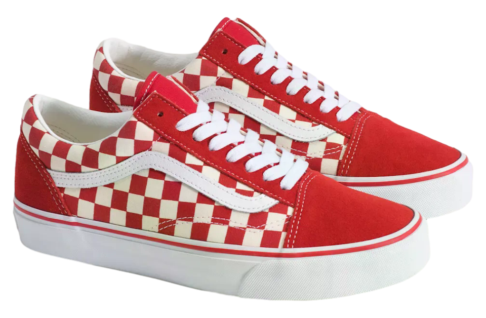 Vans Old Skool Checkerboard Checkerboard Racing Red / White