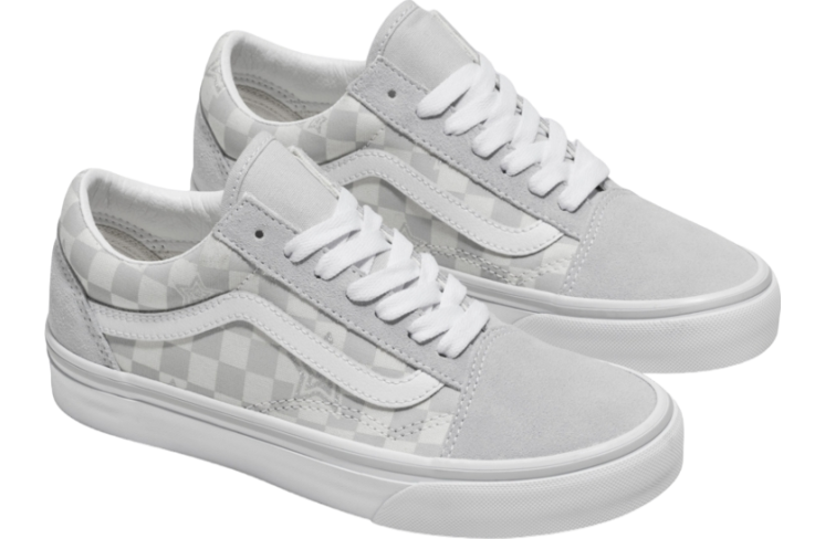 Vans Old Skool Checkerboard Stars Gray