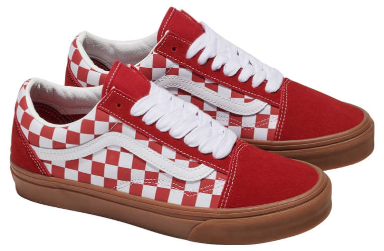 Vans Old Skool Fat Lace Checker Red