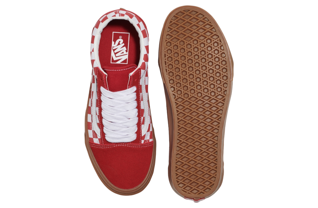 Vans Old Skool Fat Lace Checker Red