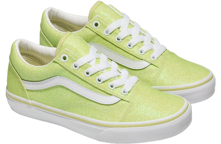 Vans Old Skool Glitter Lime Sherbert