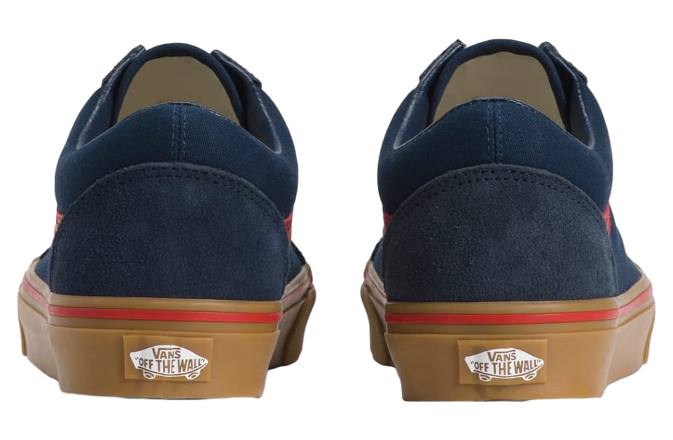 Vans Old Skool Gum Navy Blue / Red