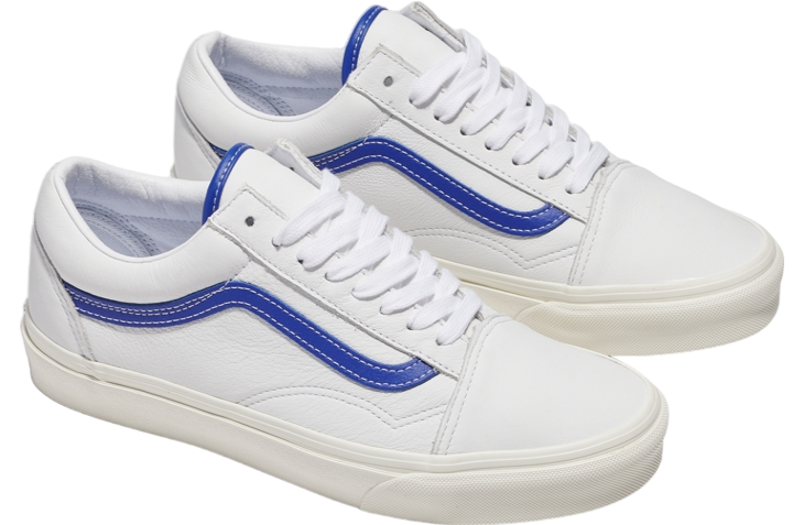 Vans Old Skool Leather White / Blue