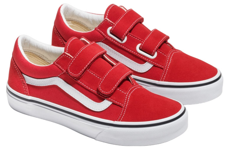 Vans Old Skool V Racing Red / True White