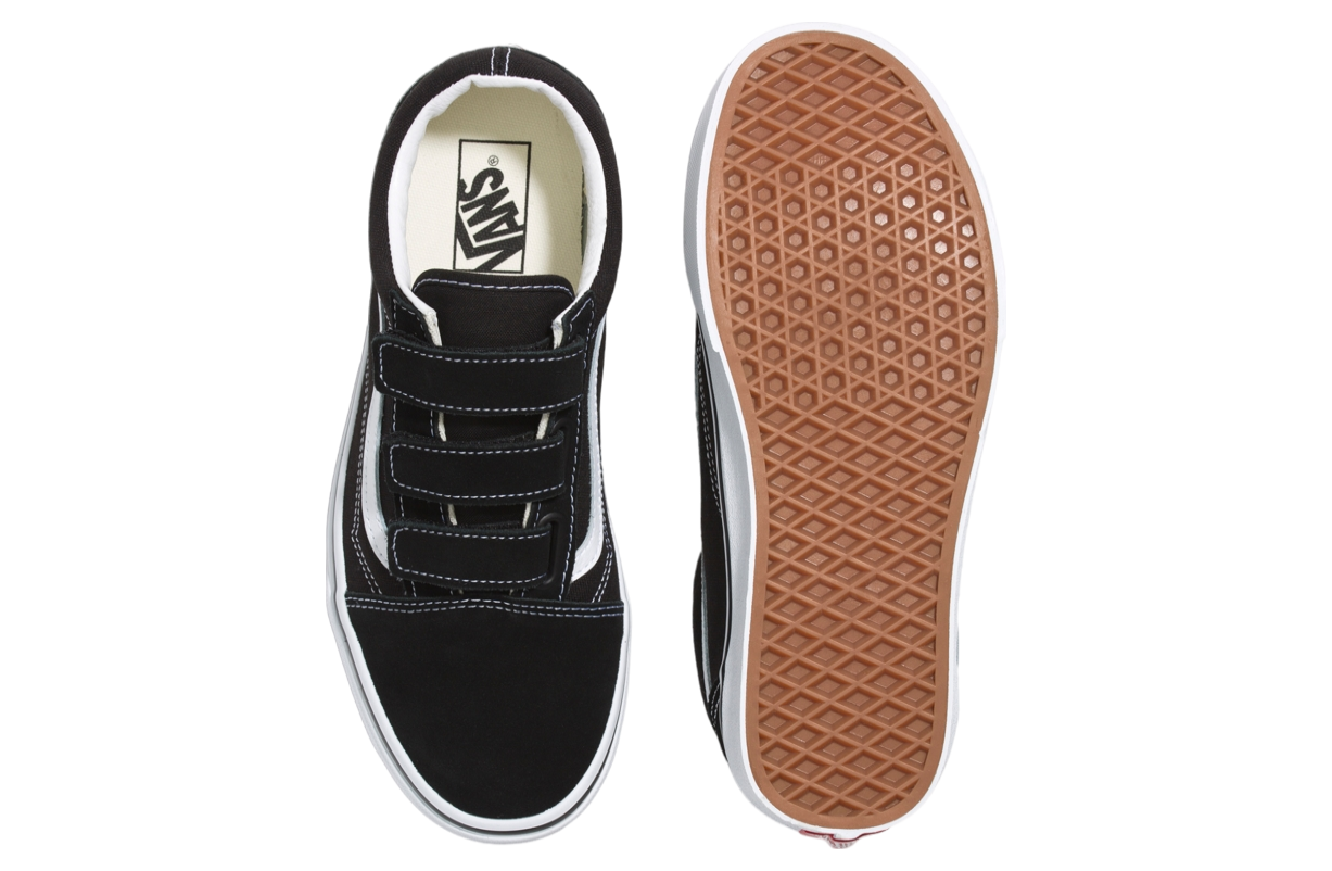 Vans Old Skool V Suede Canvas Black / True White