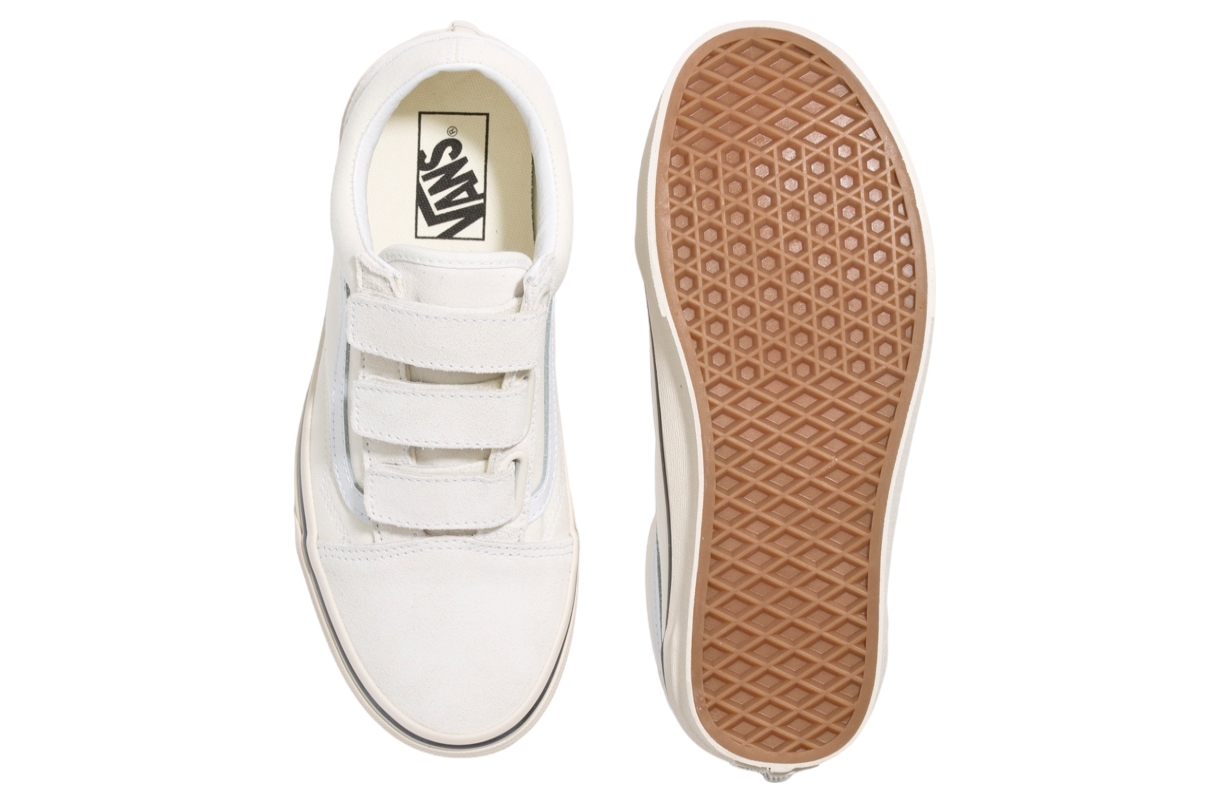 Vans Old Skool V Suede Canvas Marshmallow White / Turtledove White