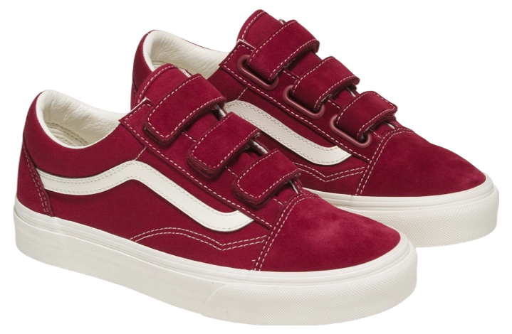 Vans Old Skool V Suede Canvas Rumba Red / Marshmallow