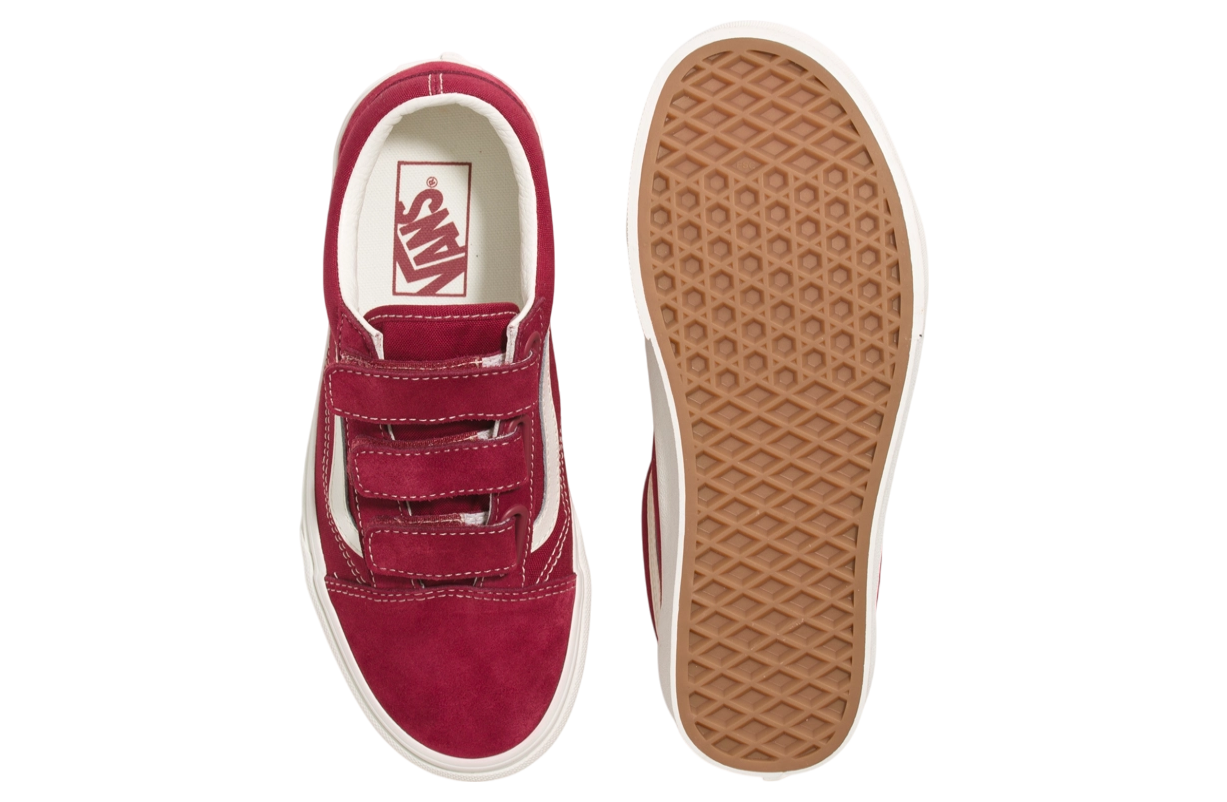 Vans Old Skool V Suede Canvas Rumba Red / Marshmallow