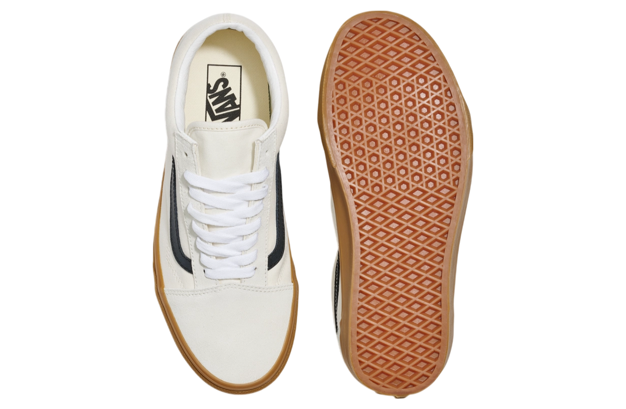 Vans Old Skool WMNS Marshmallow White / Gum Brown