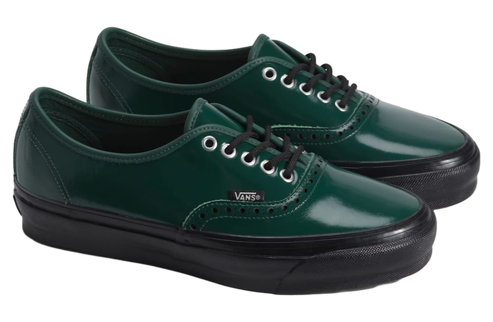 Vans Otw Authentic 44 Siped Vibram Gloss Leather Brogue Emerald Green / Black