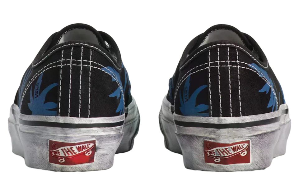 Vans Premium Authentic Black / Blue Leaves