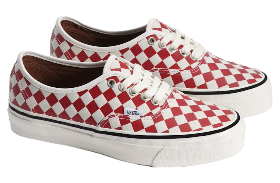Vans Premium Authentic Checkerboard Checkerboard Red / Marshmallow White