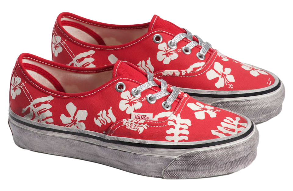 Vans Premium Authentic Red Print