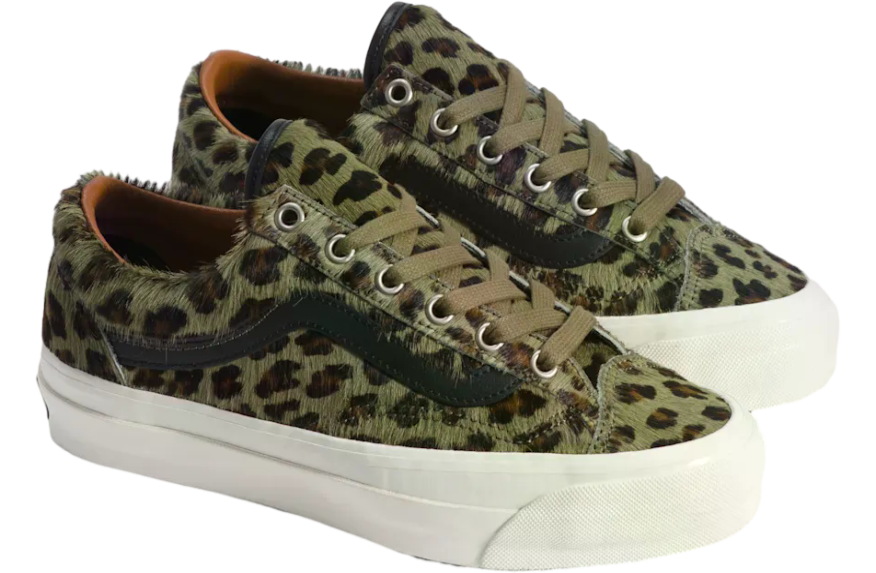 Vans Premium Old Skool 36 Cheetah Olive Green