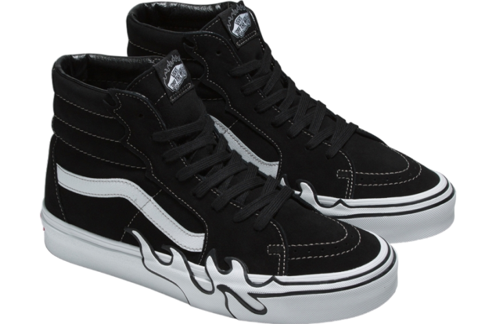 Vans Sk8-hi Flame Suede Black / White