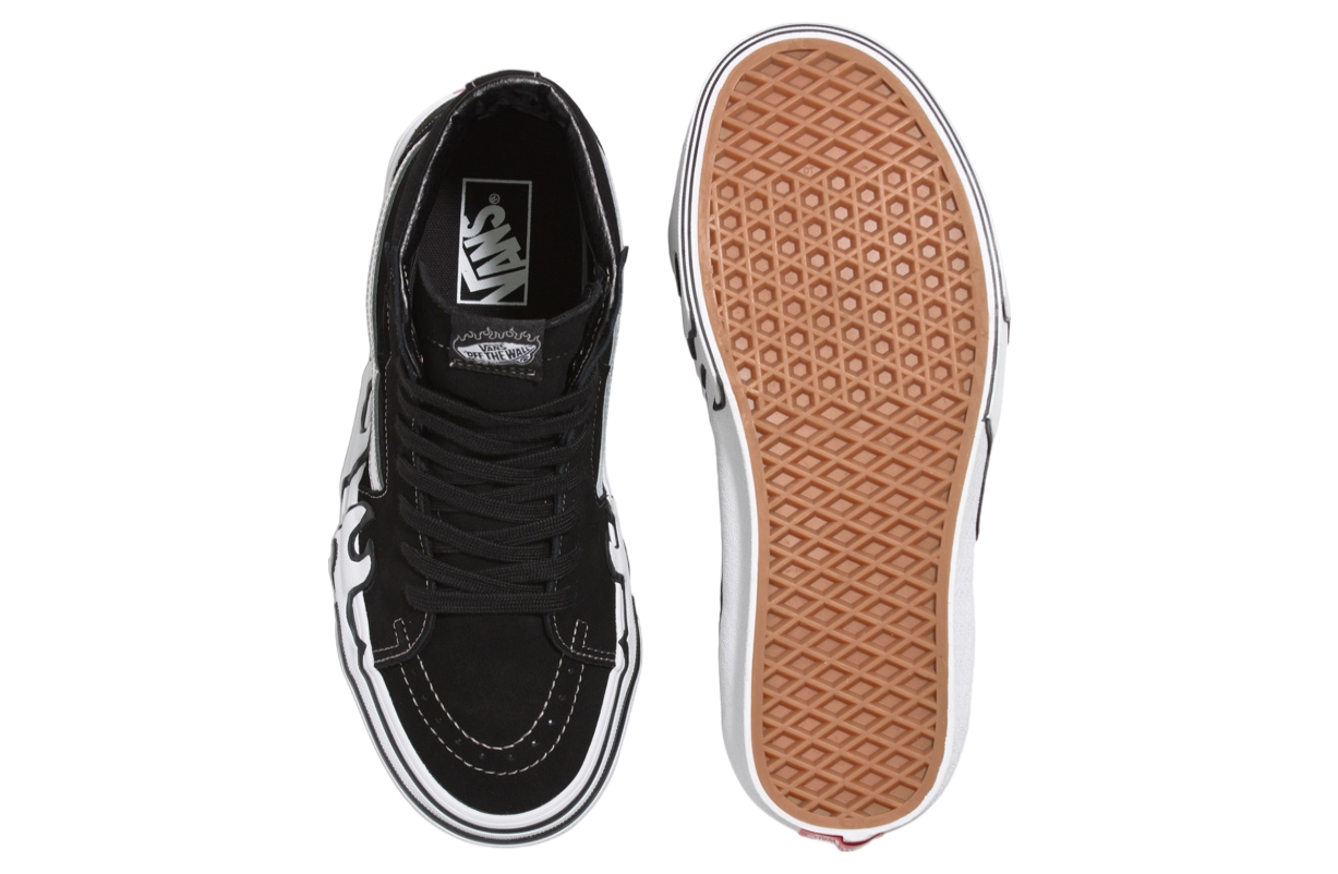 Vans Sk8-hi Flame Suede Black / White