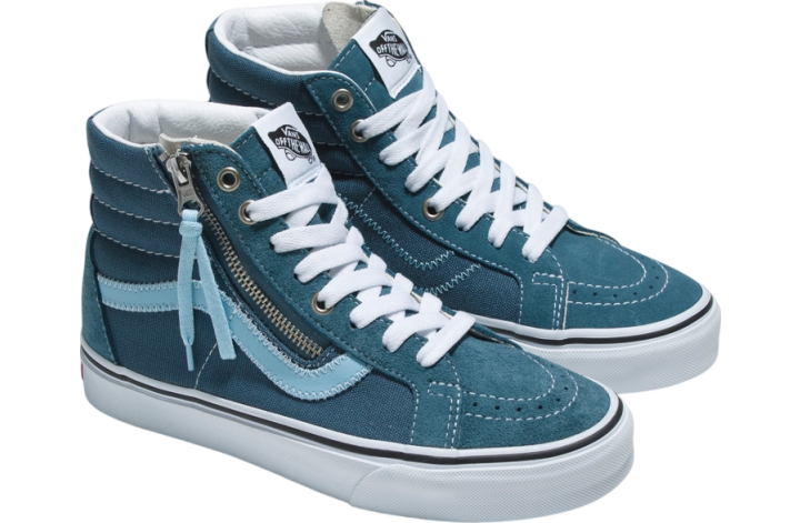 Vans Sk8-hi Reissue Side Zip Suede/canvas Wmns Blue / Multi