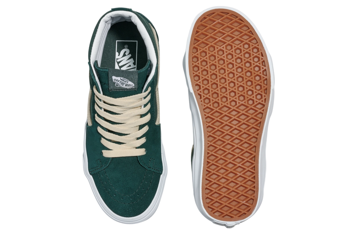 Vans Sk8-Hi Suede Scarab Green