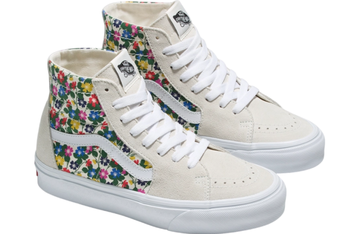 Vans Sk8-Hi Tapered Floral WMNS White