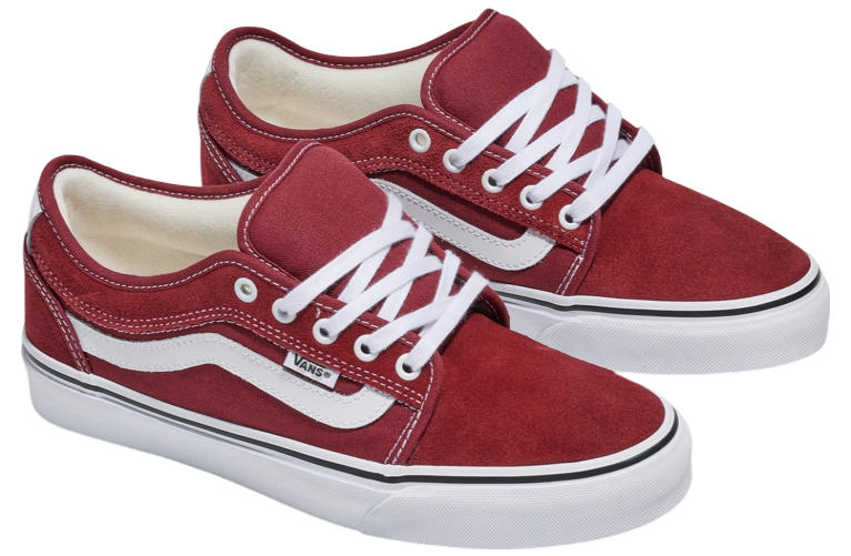 Vans Skate Chukka Low Sidestripe Burgundy / White