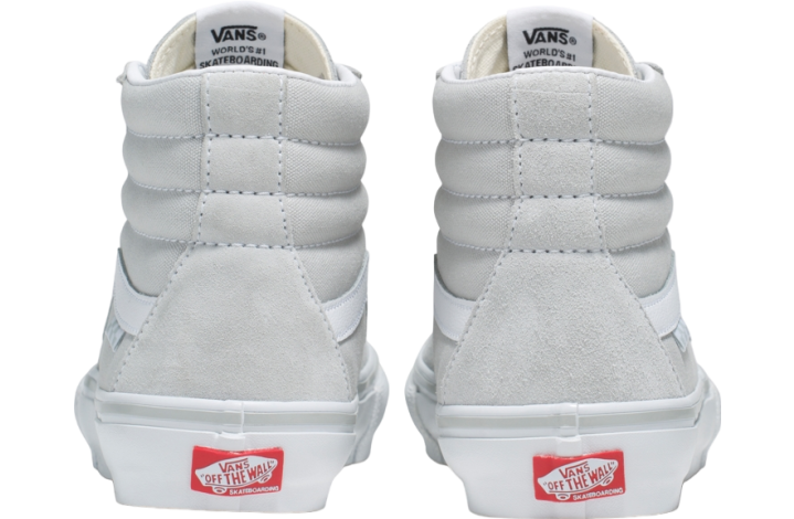 Light grey sk8 hi vans best sale