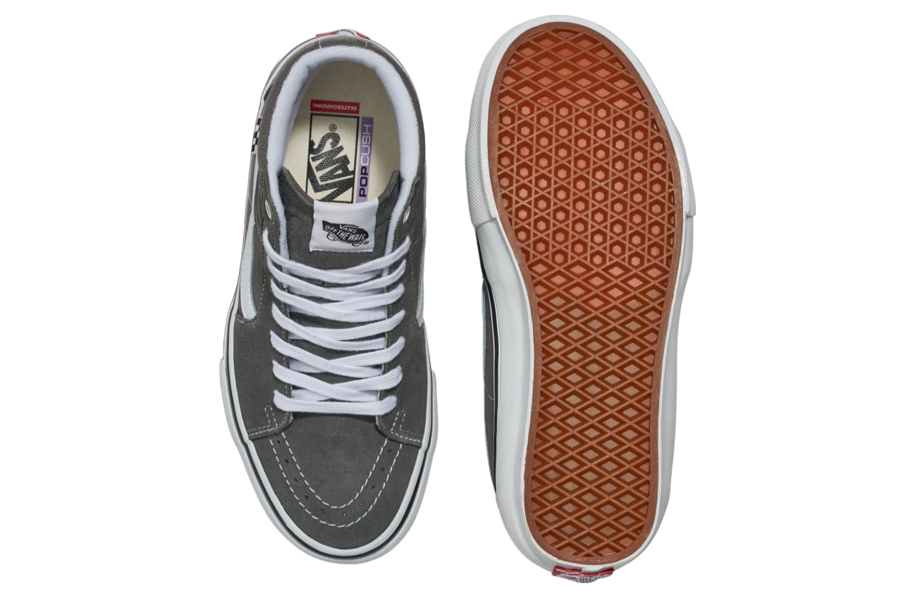 Vans Skate Sk8-hi Pewter Grey / White