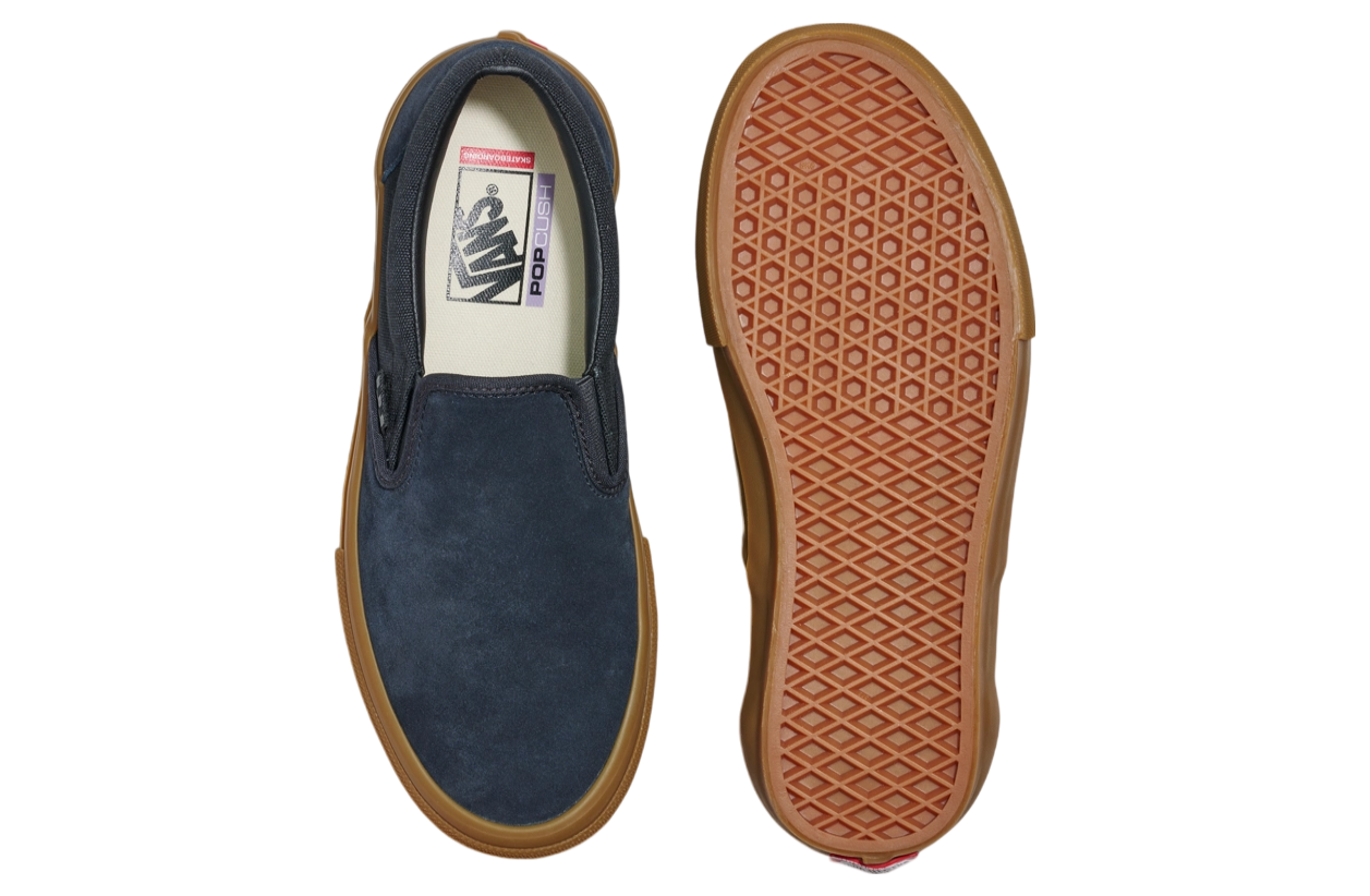 Vans Skate Slip-On Charcoal Grey / Gum Brown