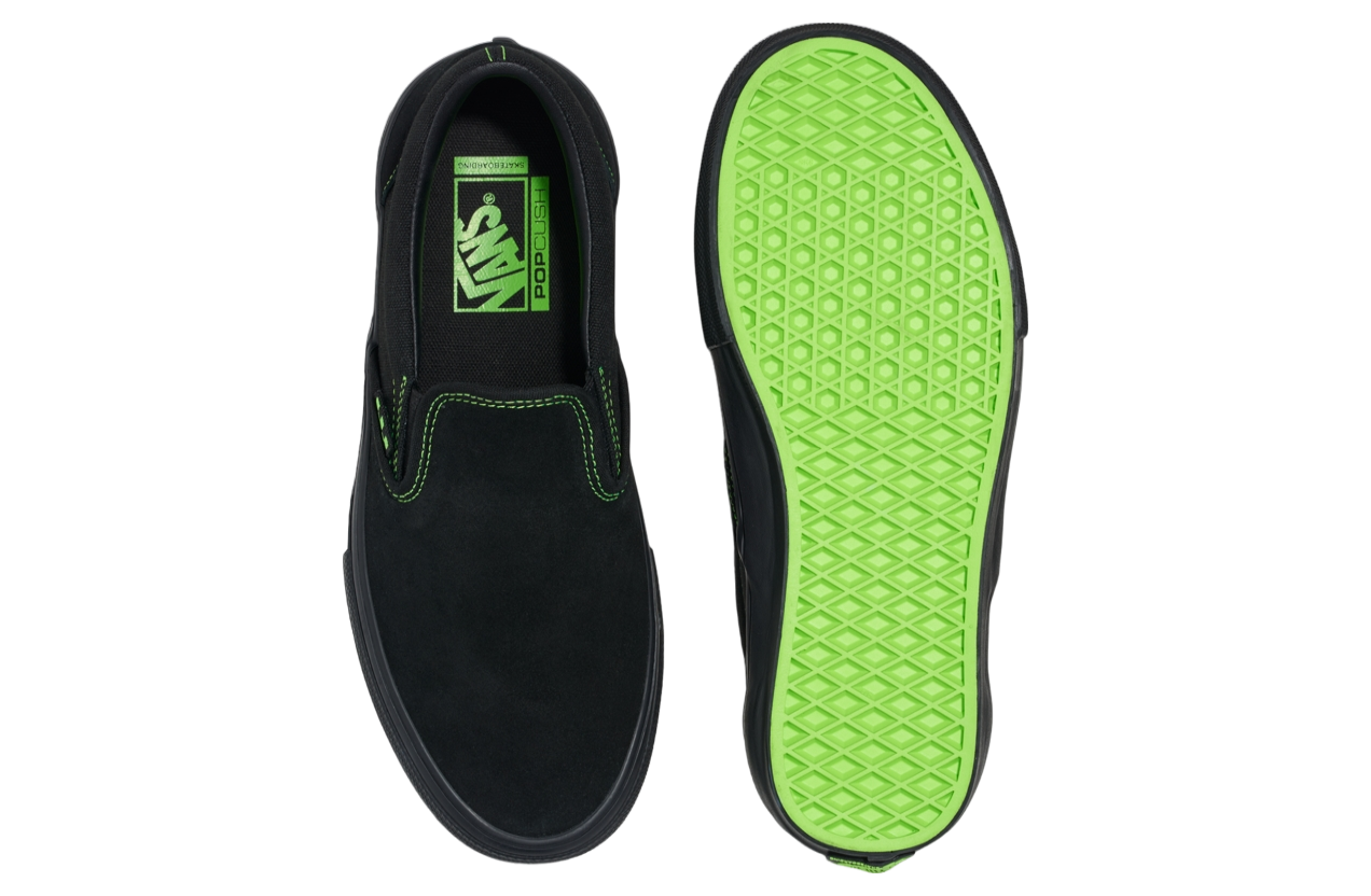 Vans Skate Slip-on Neon Black / Green