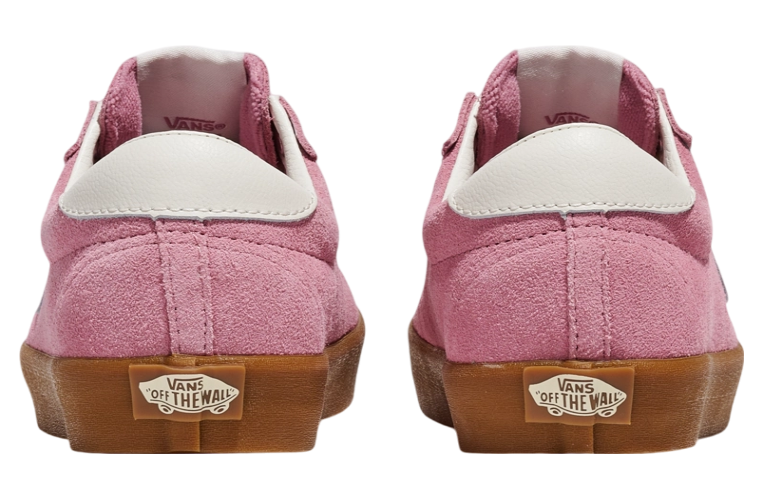 Baby pink suede vans online