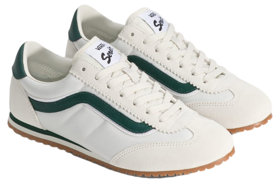 Vans Super Lowpro Marshmallow White / Emerald Green